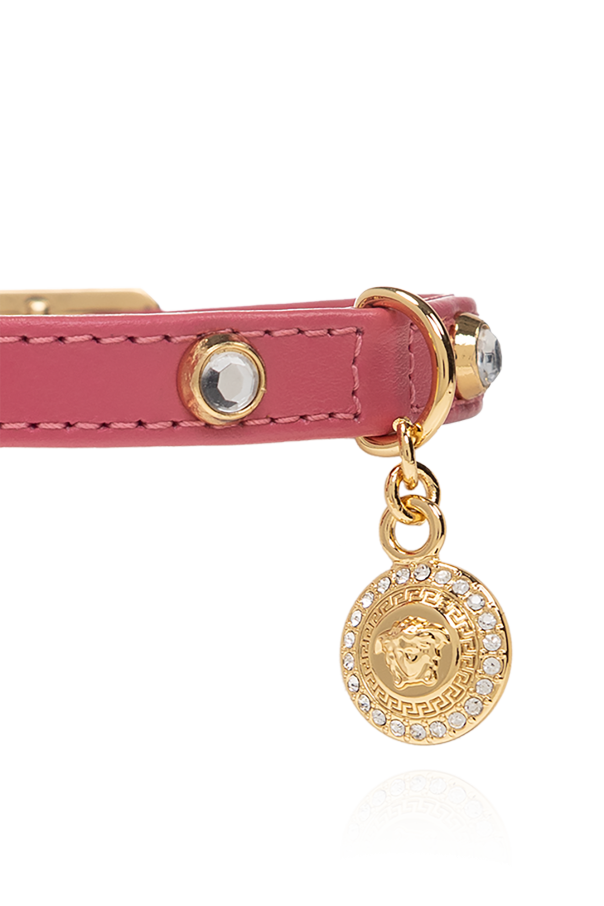 Pink ‘La Vacanza’ collection pet collar Versace Home Vitkac GB